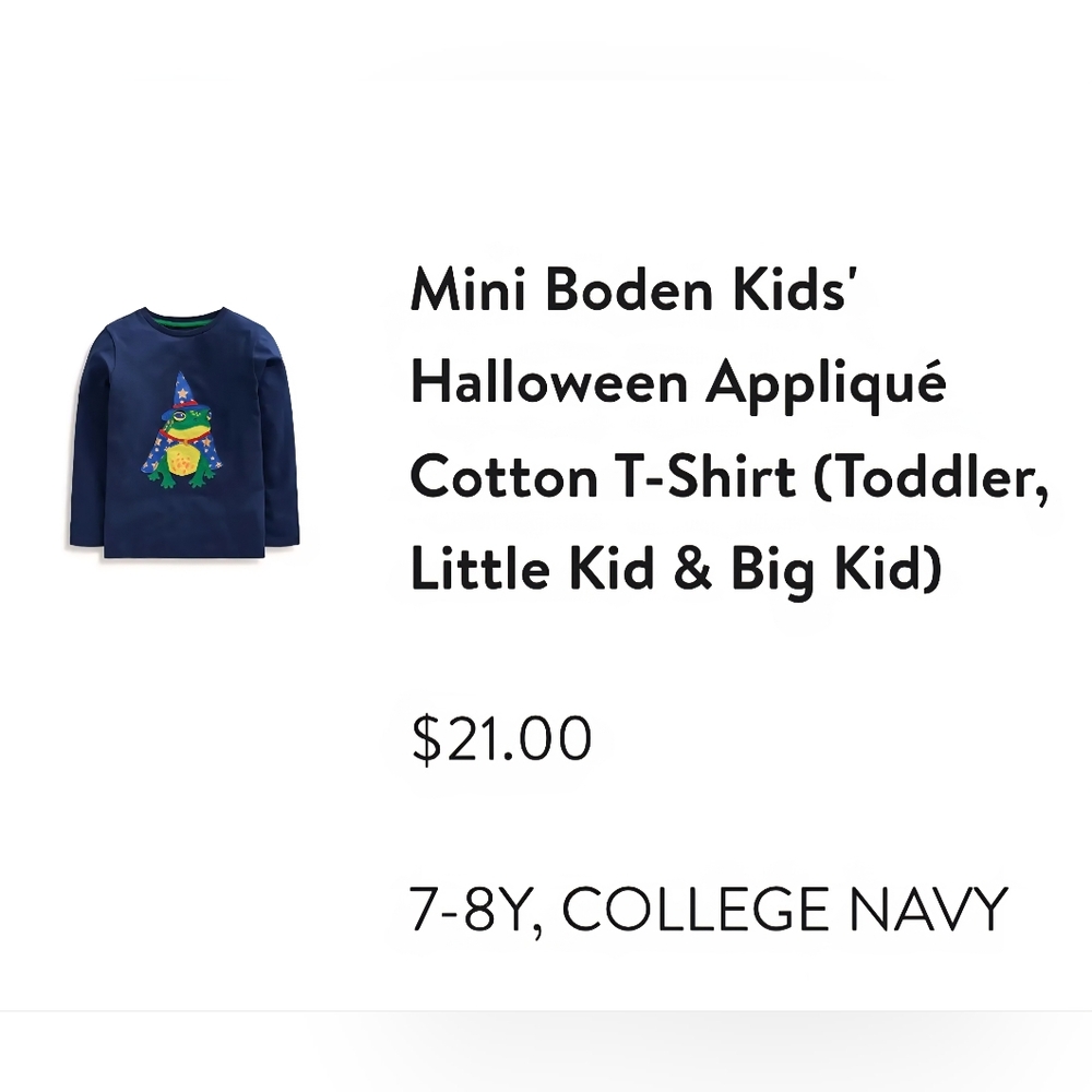 Mini Boden Navy Tee & Joggers - Picture 3 of 6